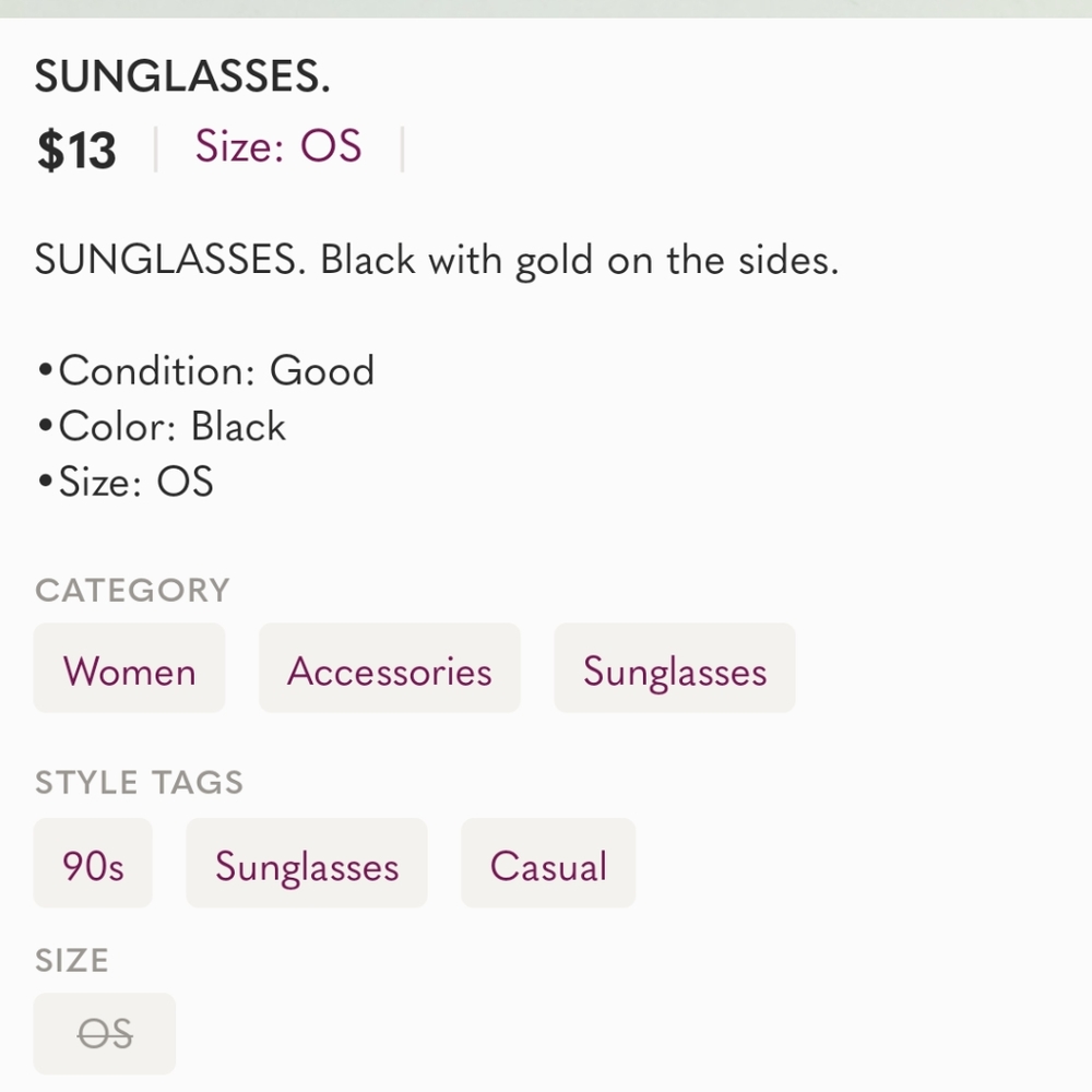 SUNGLASSES. - Picture 7 of 7